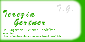 terezia gertner business card